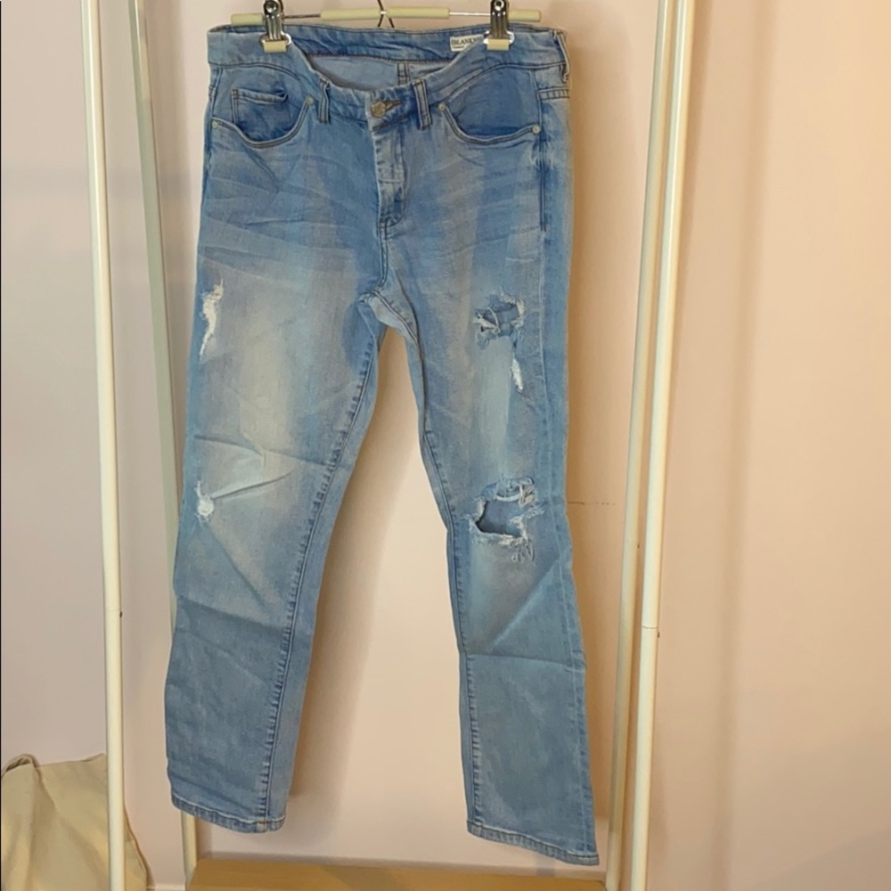 BLANKNYC tomboy light wash distressed jeans size30